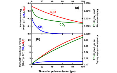 Evaluating metrics for quantifying the climate-change effects of land-based carbon fluxes